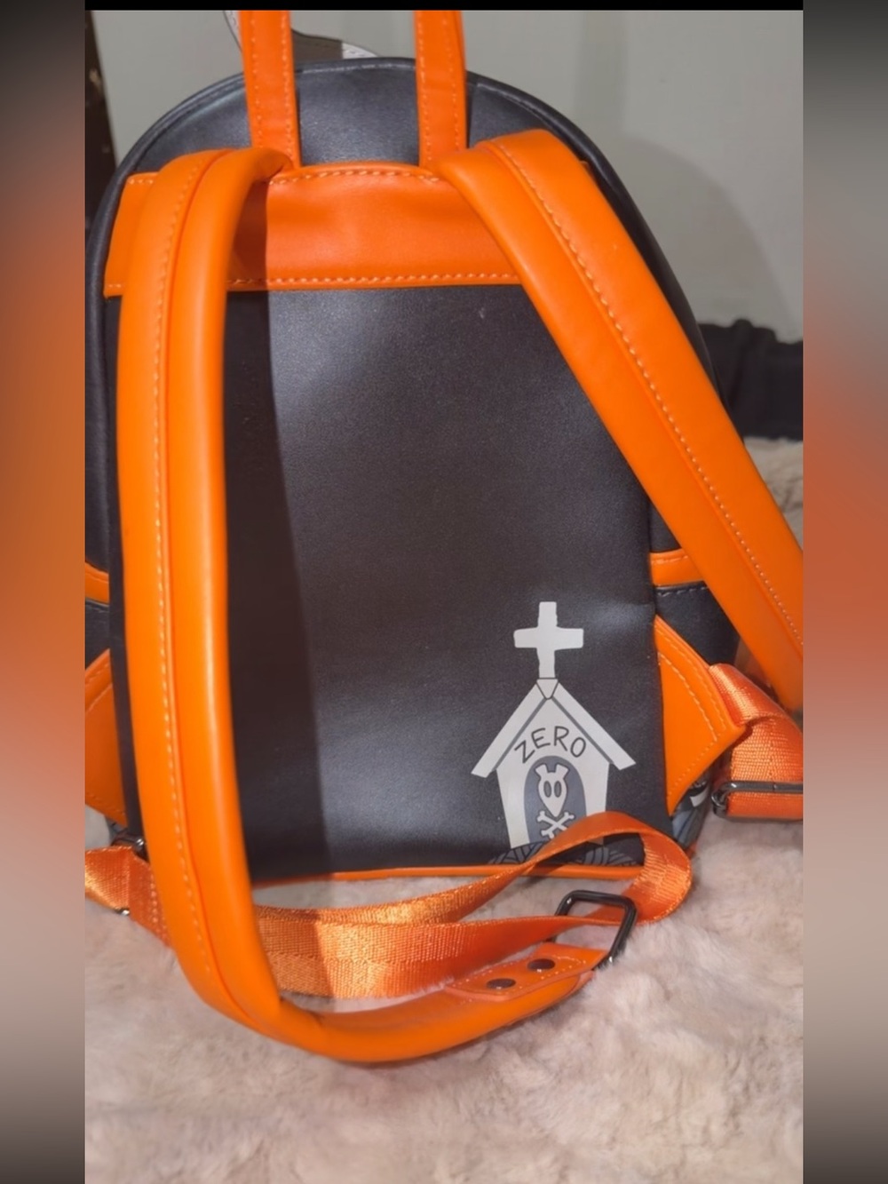 LOUNGEFLY Nightmare Before Christmas Zero Pumpkin Backpack - Picture 5 of 5